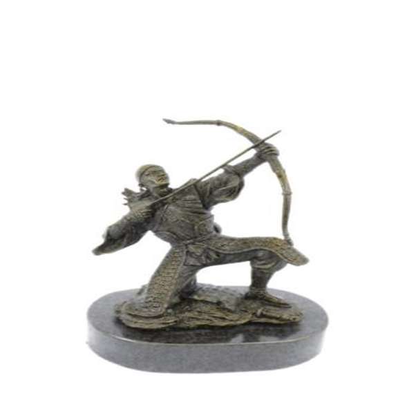 Ancient Samurai Warrior Bronze Sculpture
