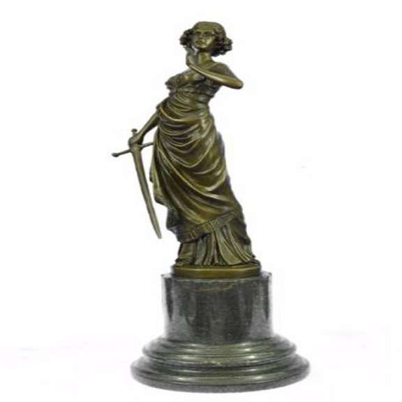 Roman Greek Warrior Bronze Statue