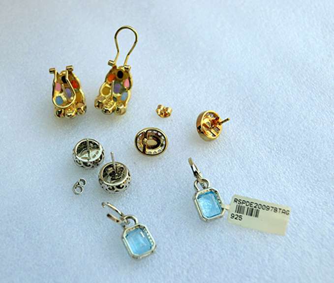 Contemporary Sterling Silver Earrings, 4 Pair Lot