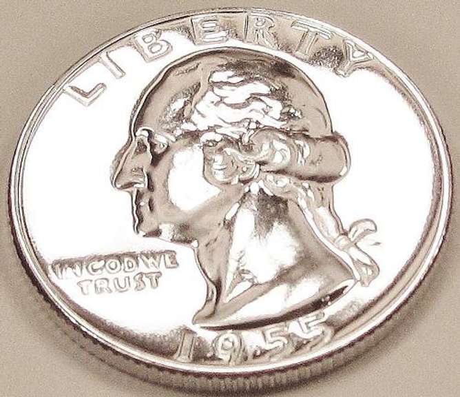 Gem Proof 1955 Washington Quarter!