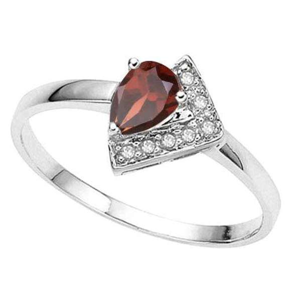 Garnet 925 Sterling Ring