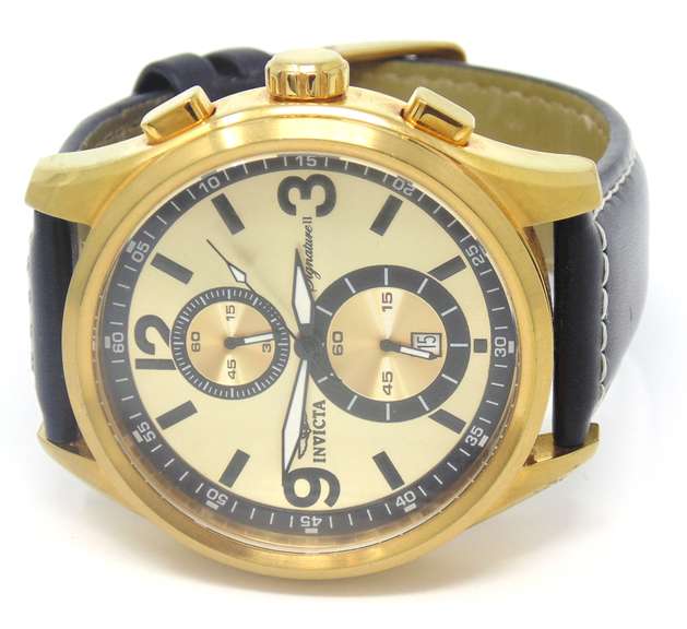 Invicta Black Strap Watch