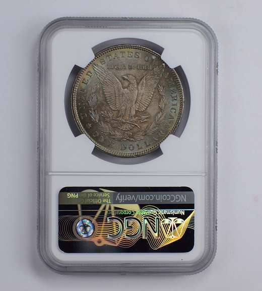 MS62 1896 Morgan Silver Dollar - Toned - Graded NGC
