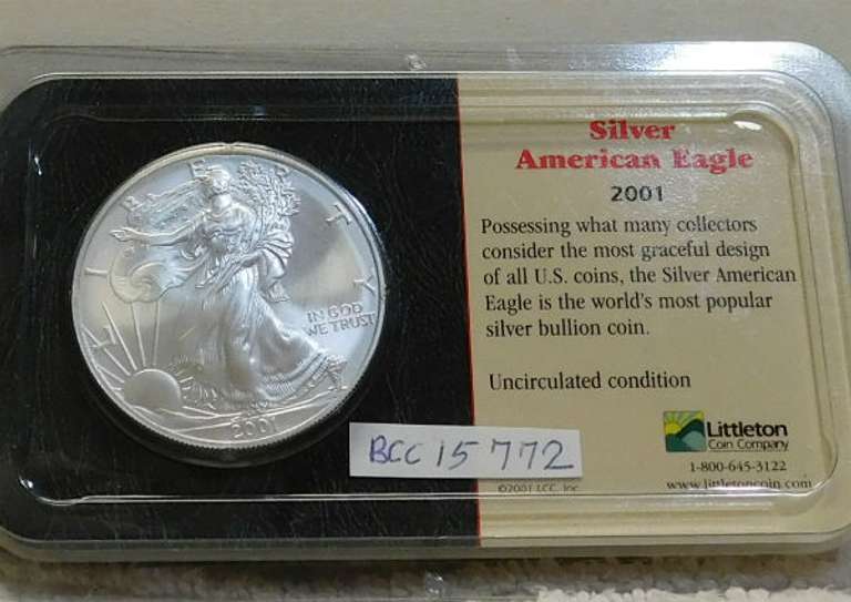 2001 Unc Silver Eagle