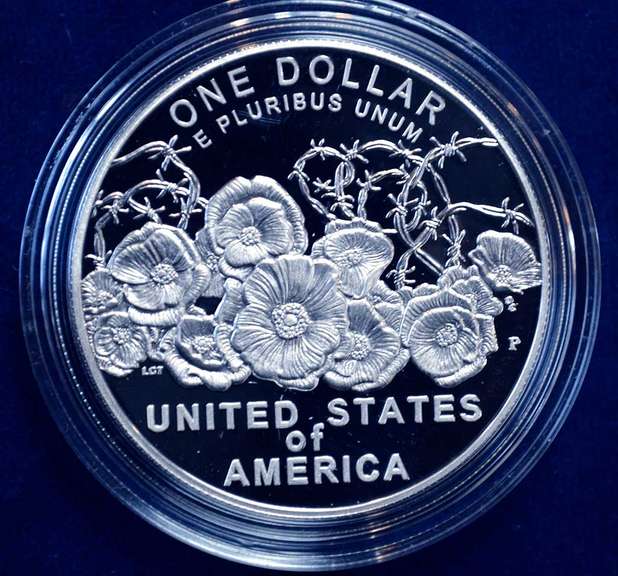 2018 World  War 1 Centennial Commemorative  Silver Dollar No Box