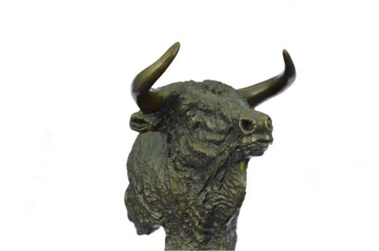 Bull Bronze Bust Sculpture