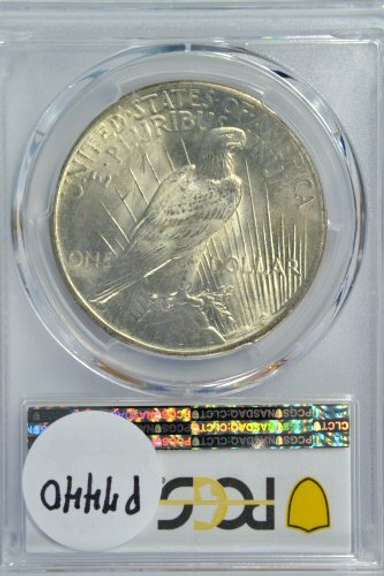 Basically Gem BU 1924 Peace Silver Dollar. PCGS MS64