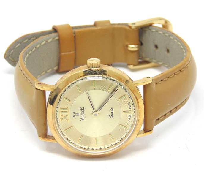 Vicence Quartz Brown Leather Watch