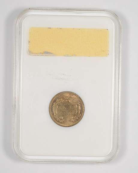 MS65 1858 Flying Eagle Cent - Large Letter - Graded NGC