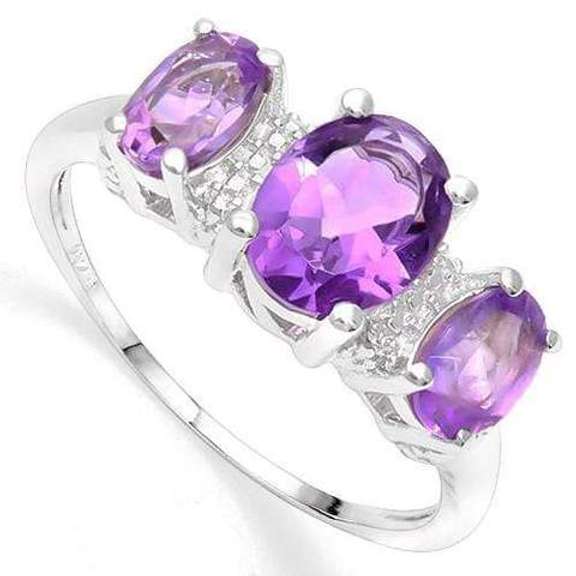Amethyst Sterling Silver Ring