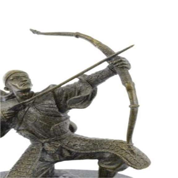 Ancient Samurai Warrior Bronze Sculpture