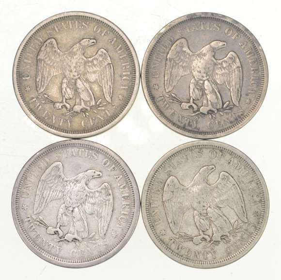(Lot 4) 1875-S Seated Liberty Twenty-Cent Pieces