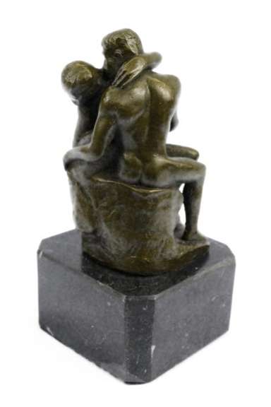 Rodin Famous Kiss Bronze Sculpture Figurine Statue