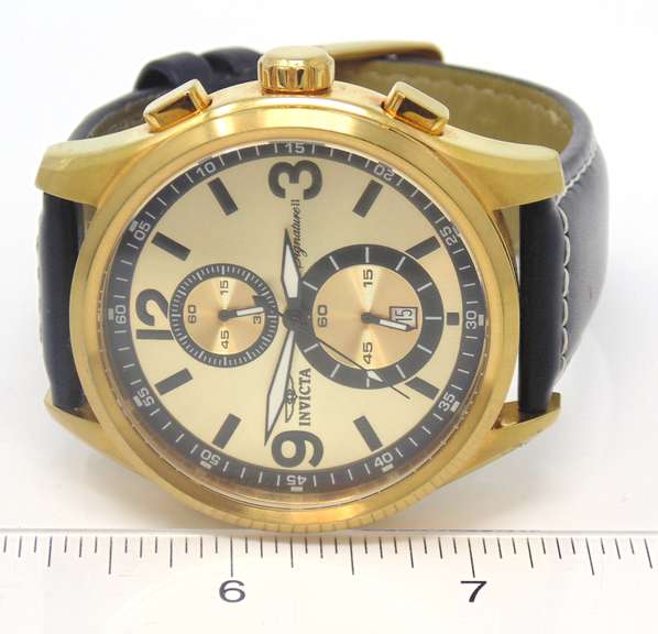 Invicta Black Strap Watch