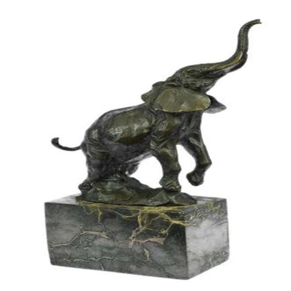 African Elephant Bronze Statue