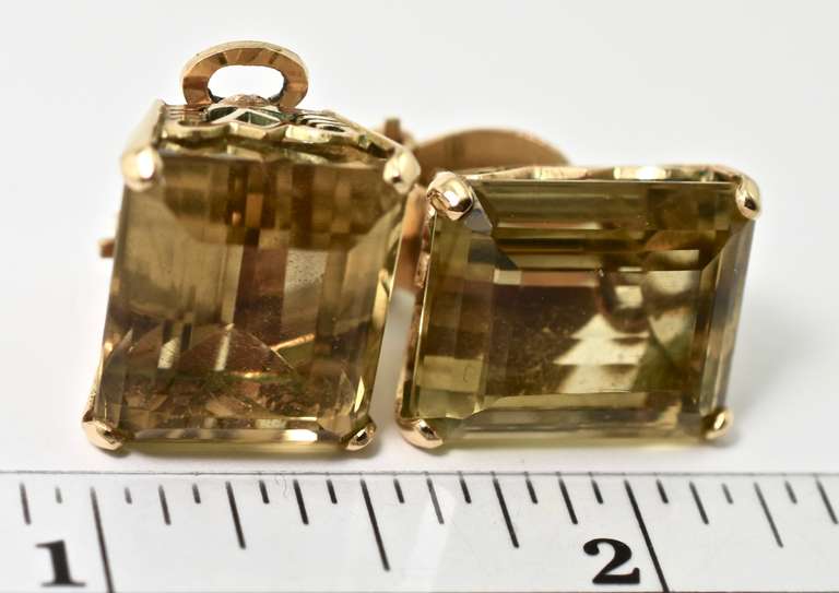 Bold and Dramatic Citrine Earrings