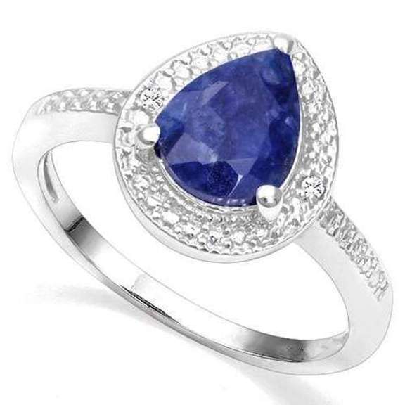 Lab Created Tanzanite Sterling Ring