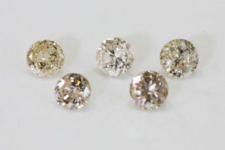 Natural, Untreated Diamonds - Lot of 5