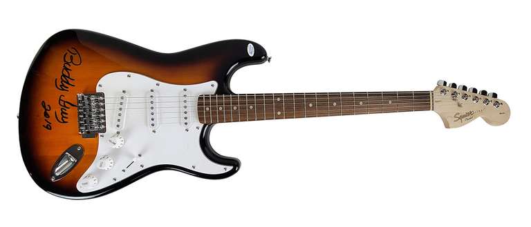 Buddy Guy Autographed Sunburst Fender Guitar