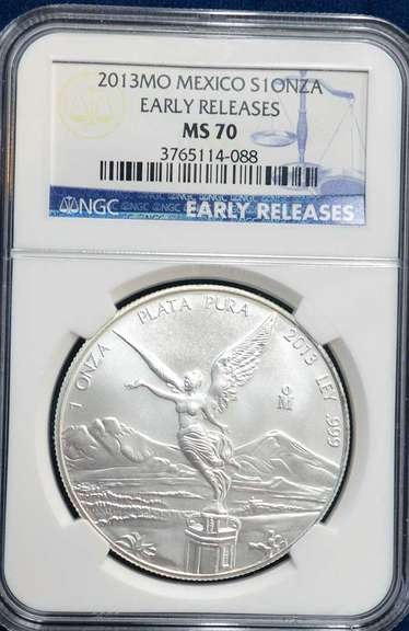2013 MO Mexico S1 ONZA ER NGC MS70