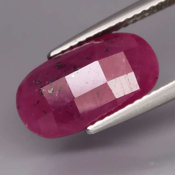 Gorgeous 6.26ct checker cut UNHEATED Ruby from Guinea