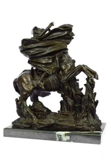 Massive 62 LBS Napoleon Riding Horse Bronze Sculpture