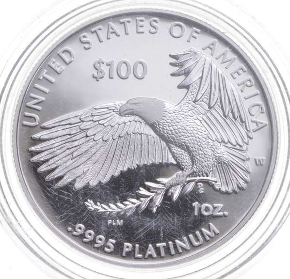 2018-W $100 American Platinum Eagle - Life - 1 Oz. .9995 Platinum Coin