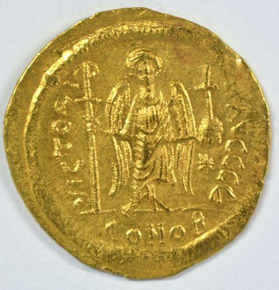 Mint Byzantine Gold Solidus of Justinian I, 527-565 AD