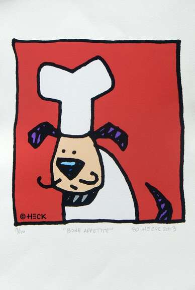 Ed Heck Bon Appetite Signed Limited Edition