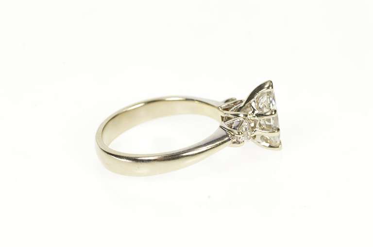 14K White Gold 1.22 Ctw Marquise Pear Diamond Engagement Ring