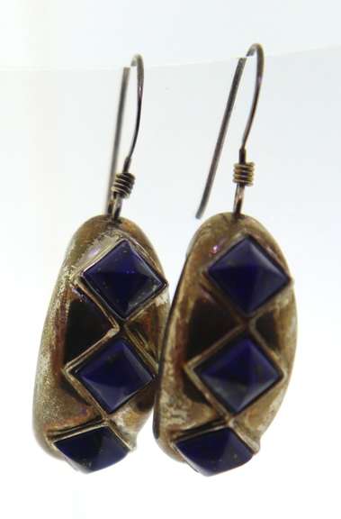 Sterling Silver Lapis Earrings