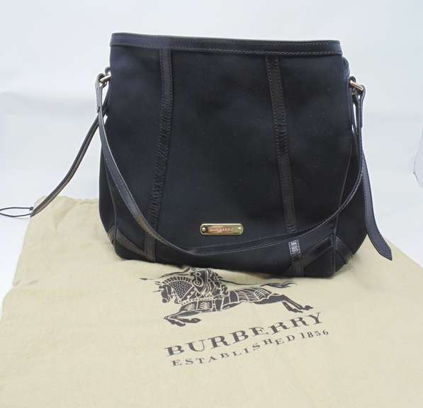 Burberry Canvas & Leather Canterbury Tote Bag