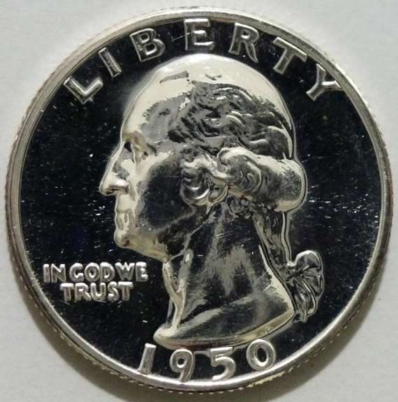 Exceptional Gem Proof 1950 Washington Quarter!