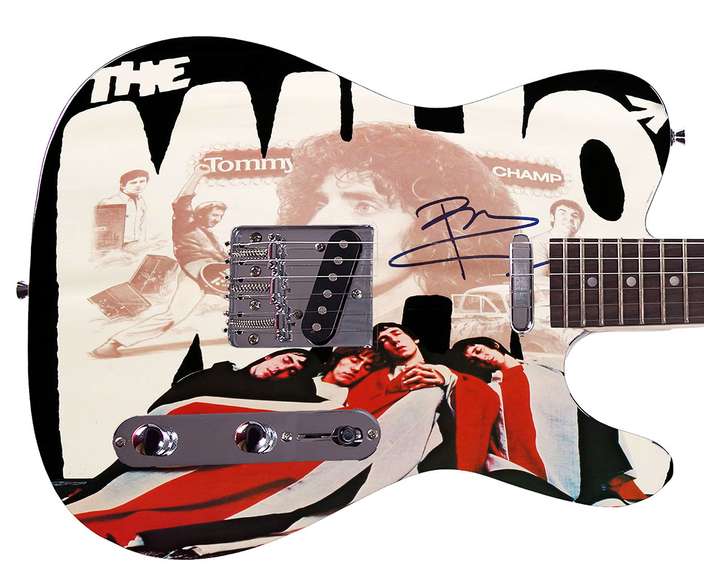 The Who Pete Townshend Autographed Guitar