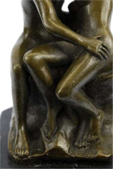 Rodin Famous Kiss Bronze Sculpture Figurine Statue