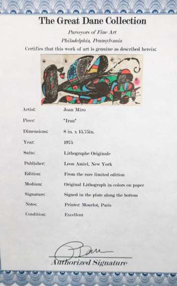 JOAN MIRO IRAN