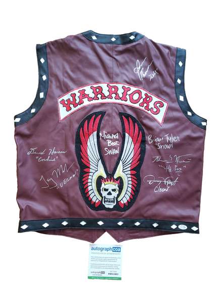 The Warriors Movie Cast Autographed Vest ACOA WITNESS