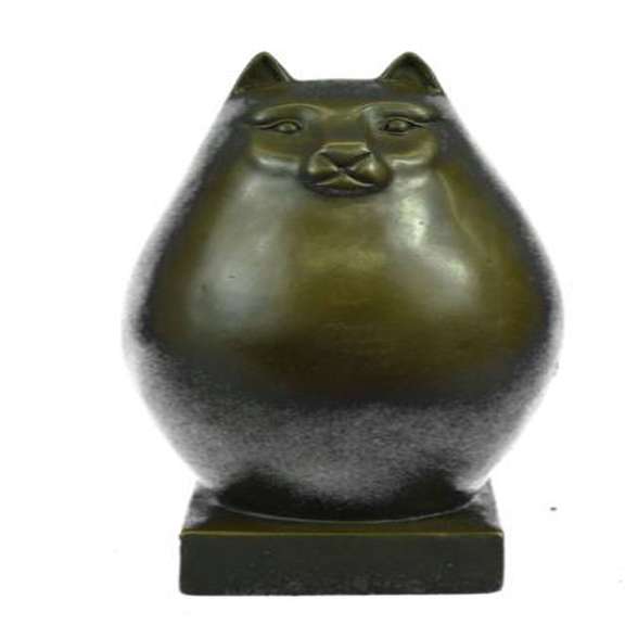 Modern Art Bronze Fat Cat Bronze Sculpture