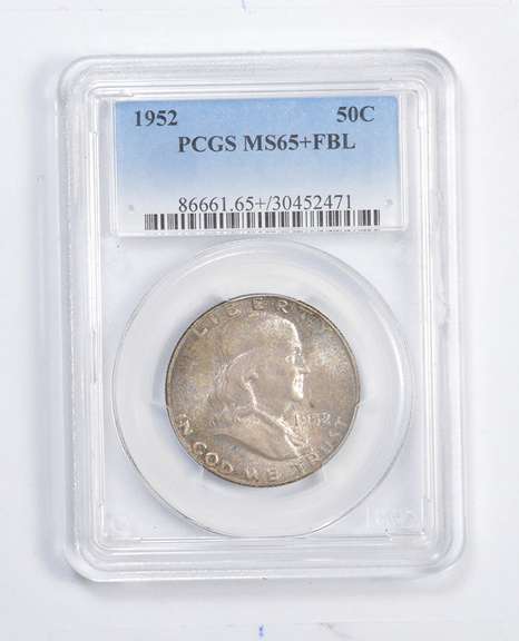 MS65+ 1952 Franklin Half Dollar - FBL - Graded PCGS