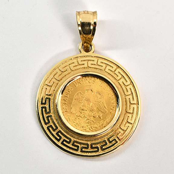 Popular Mexican 2 Peso Coin Pendant