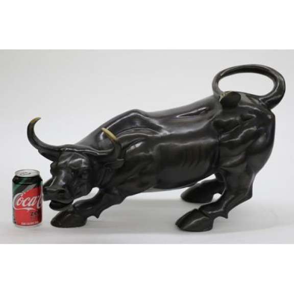 Stock Market Statue Bull Bronze Sculpture