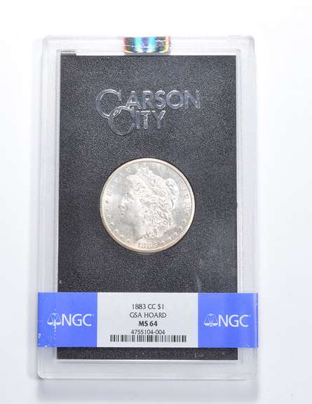 MS64 1883-CC Morgan Silver Dollar - GSA Hoard - Graded NGC