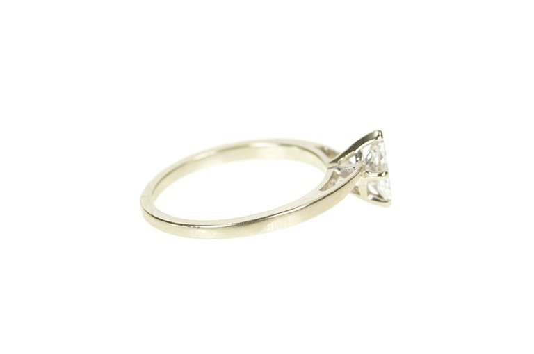 14K Yellow Gold 0.37 Ct Marquise Diamond Solitaire Engagement Ring