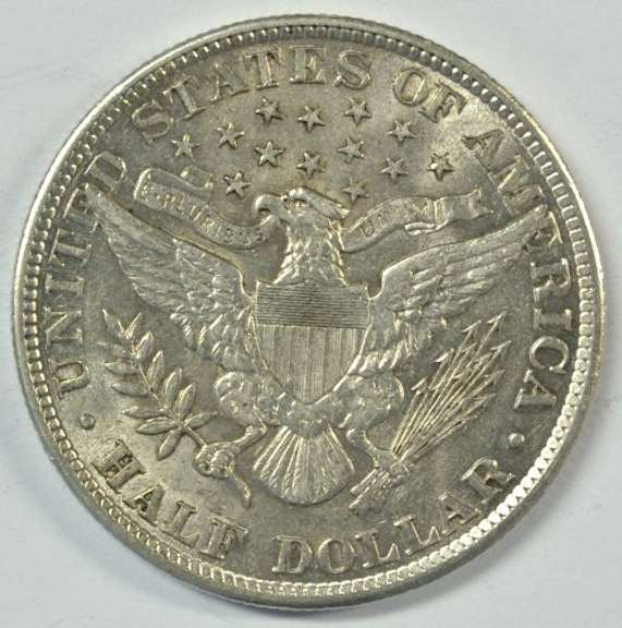 Virtual BU 1901 Barber Half Dollar. Great luster/strike