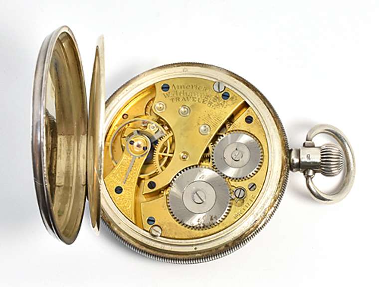 Beautiful Demi-Case Sterling Pocketwatch