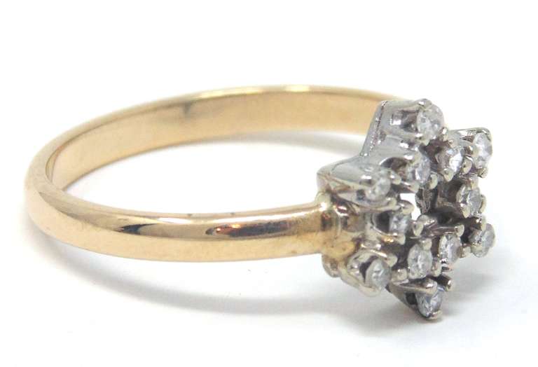 Absolutely Cute Diamond Star Ring