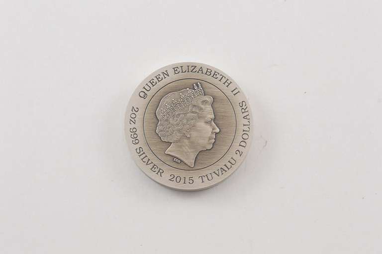 2015 Tuvalu $2 Goddesses Of Olympus Aphrodite 2 Oz Silver Coin - Box