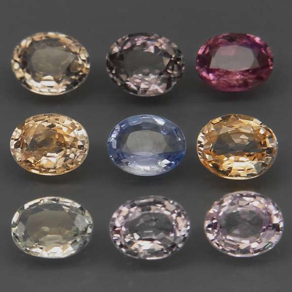 Fancy colored 3.89ct Ceylon Sapphire parcel