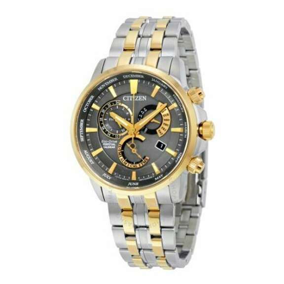 Citizen Perpetual Grey Dial Two-tone Men's