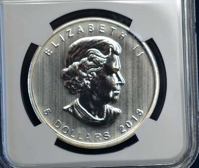 2013 Canada Wood Bison NGC MS 69 1 OZ Silver.